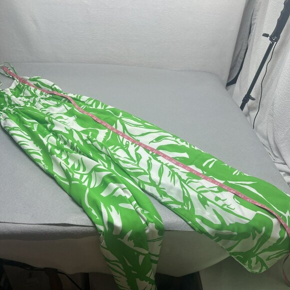 Lilly Pulitzer x Target Jumpsuit XS Green Palm Boom Boom, Wide Leg Preppy - Picture 16 of 16